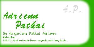 adrienn patkai business card